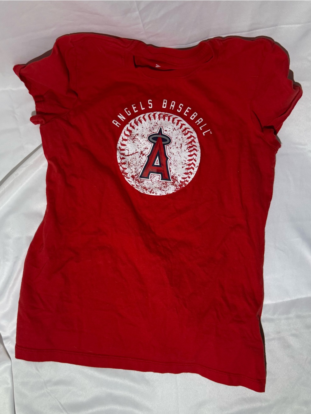 Los Angeles Angels Baseball Women’s Graphic T-Shirt Red Size XL